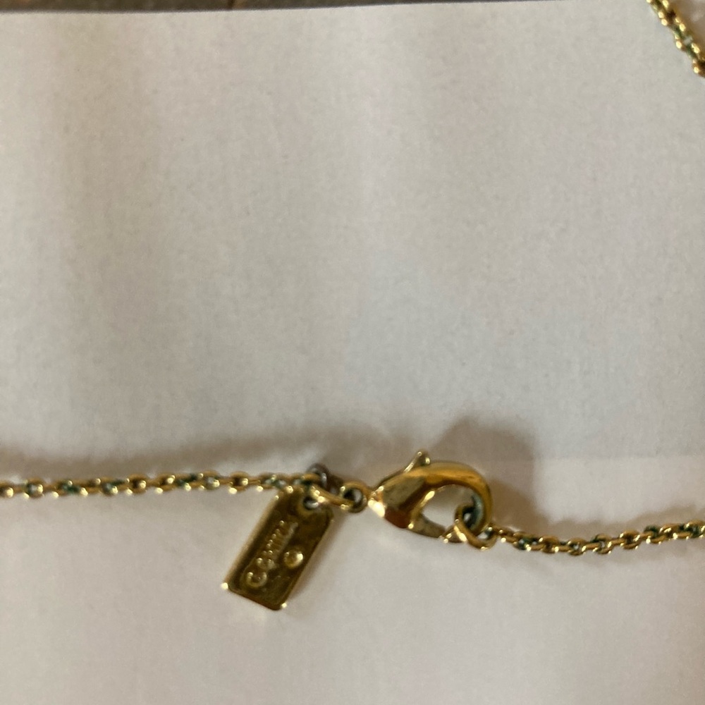 Coach Interlocking Open Circle Necklace - Picture 3 of 3